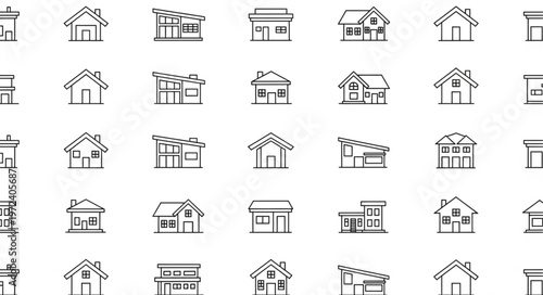 House Icon Set Collection.