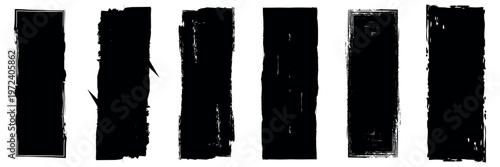 Abstract vertical stripes a bold black and white composition with rough textures