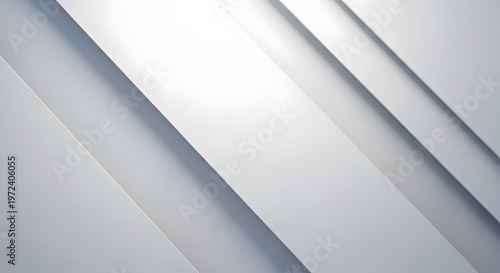 Schilderij op canvas Abstract white lines background modern minimalist design for digital art and wal