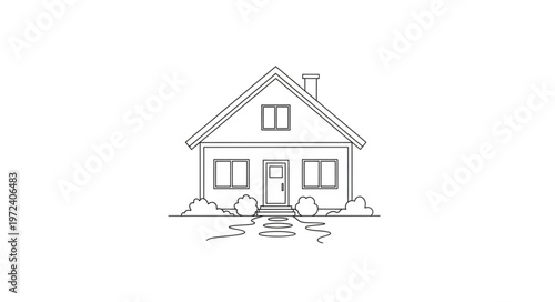 House with Roof and Chimney.