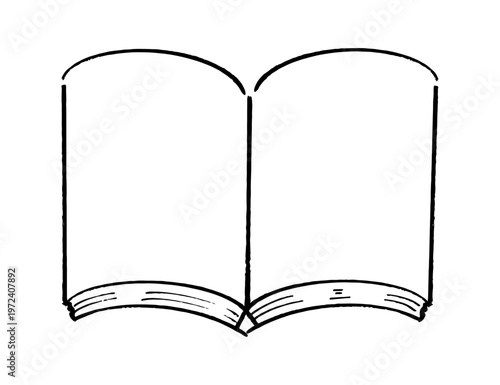 見開きになった本のイラスト