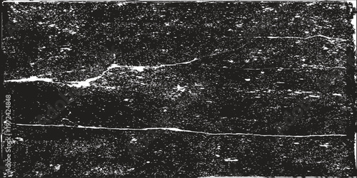 Heavy grunge vector texture background with distressed grainy effect and rough edges. Abstract black and white weathered overlay for vintage, industrial, or urban design styles. 