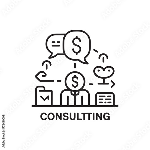 Economic Cycle Icon – Market Trend Analysis