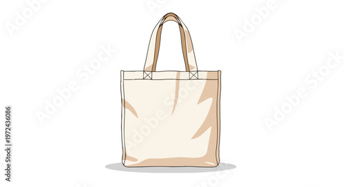 Blank Beige Cotton Tote Bag Mockup for Eco Friendly Branding