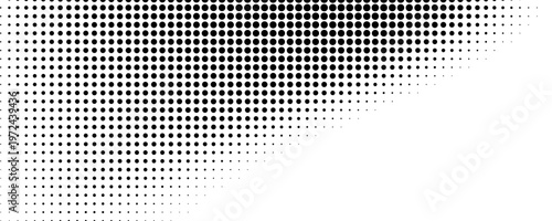 Quadro su tela Seamless vector hand drawn irregular tiny polka dot pattern