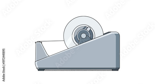 Desktop Tape Dispenser Illustration
