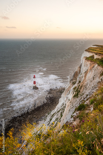 beachy head lighthouse Evening Sunset Landscape Photo