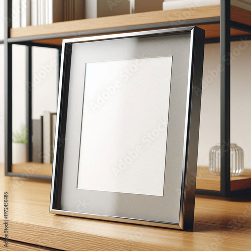 white frame on the wall