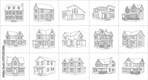 Variety of House Sketches.