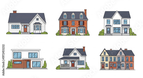 Variety of Residential House Styles.