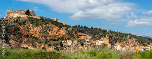 Miravet is a medieval village with a Templar castle in Ribera de Ebro region, Tarragona province, Catalonia, Spain