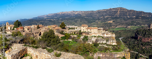 Siurana is a medieval village on top of a cliff, located in the lower part of the Gritella mountain range, Priorat region, Cornudella municipality, province of Tarragona, Catalonia, Spain