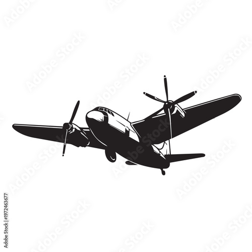 military aircraft isolated on white background