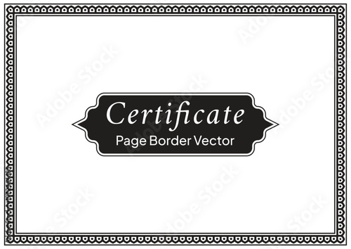 A4 Certificate Page Border (33)