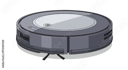 Modern Robotic Vacuum Cleaner for Automated Home Floor Cleaning
