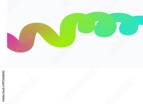 Title colorful abstract swirl a vibrant spectrum of intertwined shapes description a digital illustration features a flowing serpentine shape transitioning through a