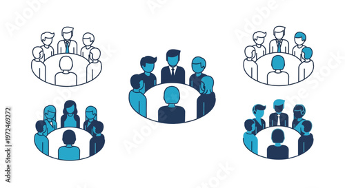 People sitting in a meeting circle.
