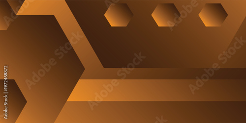Abstract background with dark gold color combination with hand art. vector