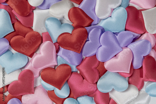 Background of colorful hearts. Valentine's Day