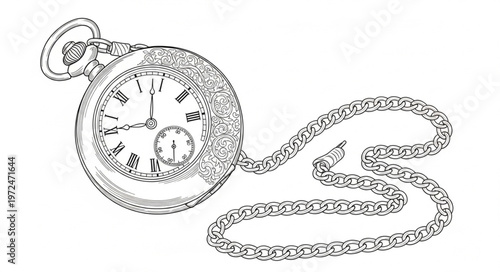 Vintage Pocket Watch Chain.