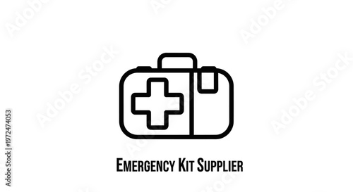 First Aid Kit Icon - Emergency Medical Supplies Symbol