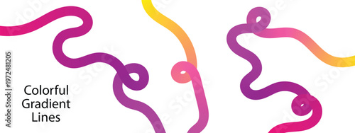Rainbow wave line set.
