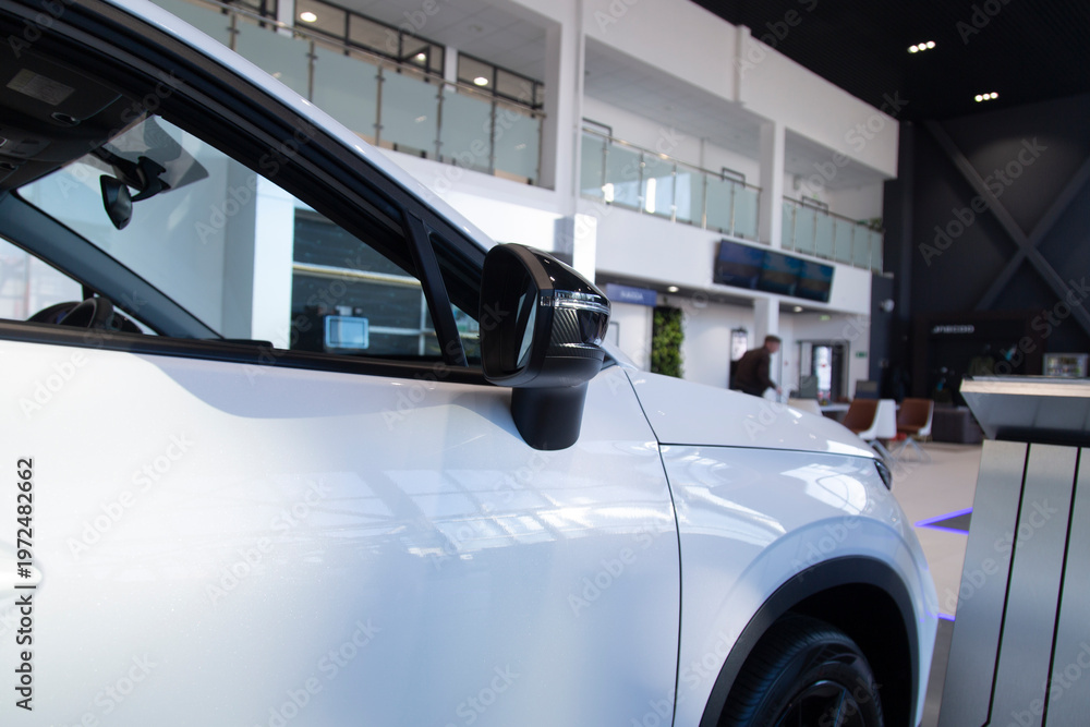 Fototapeta premium Car dealership. Sale of new cars.