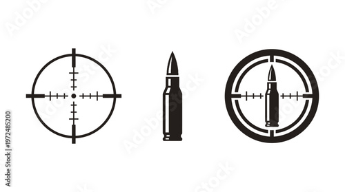 Target Scope and Bullet Icons
