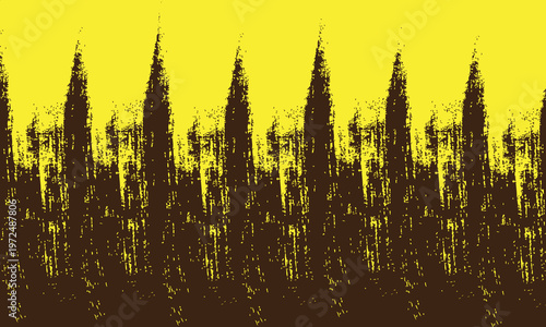 Abstract grunge texture with yellow and brown colors with brush stroke and deep Caller  with tree grunge  