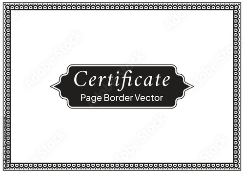 A4 Certificate Page Border (39)