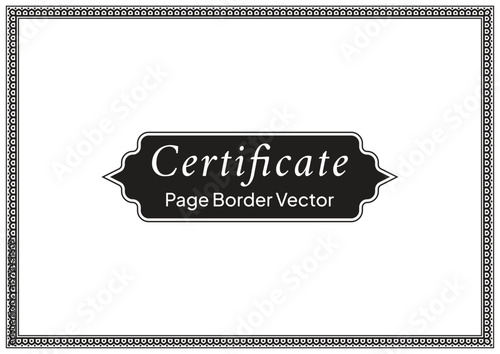A4 Certificate Page Border (40)
