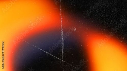 Tableau sur toile Light Leak Overlay Effect with Scratch Dust and Diagonal Scratch Lines, Retro N