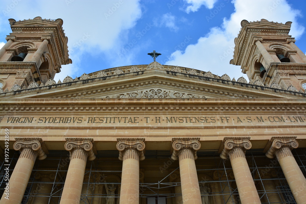 Fototapeta premium マルタ共和国 モスタのモスタ・ドーム（Parish Church of the Assumption）
