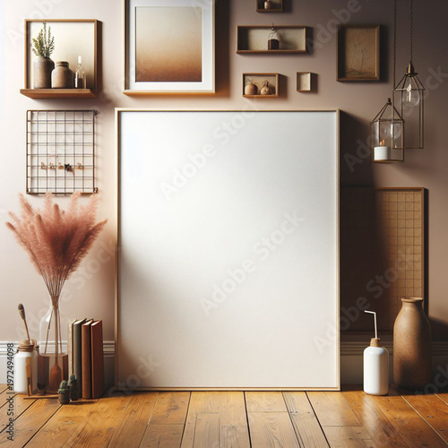interior of a room with a window