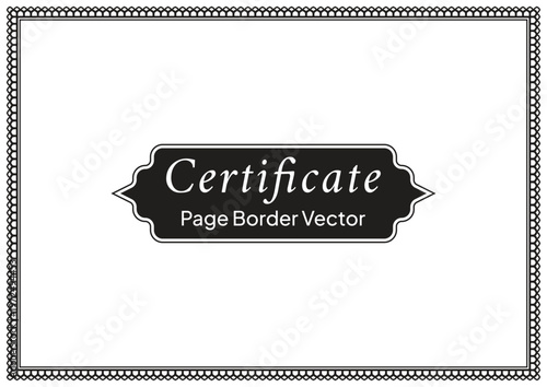 A4 Certificate Page Border (43)