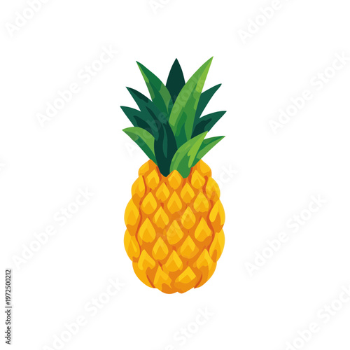 A Bright Tropical Pineapple Fruit