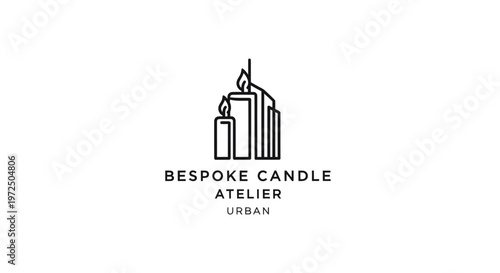 Modern Candle Atelier Logo Design: Urban Elegance and Craftsmanship