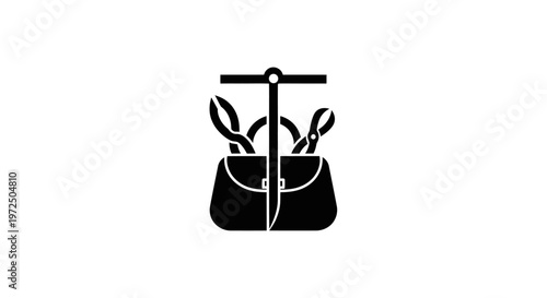 Tool Bag with Pliers and Wrenches Icon