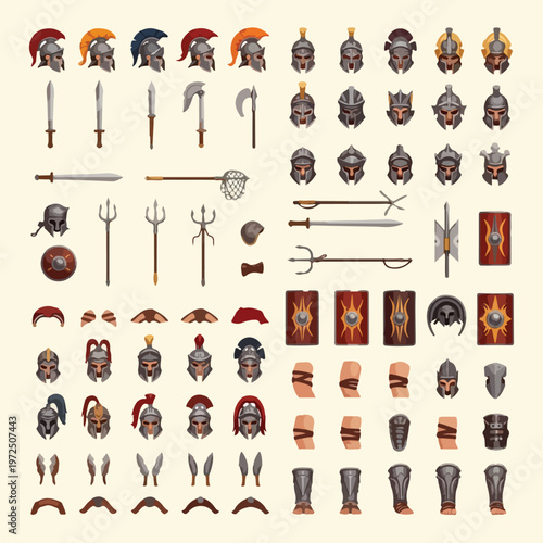 Ancient Roman and Greek Warrior Gear Collection.