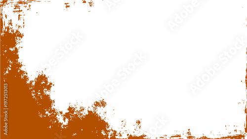 Abstract organic brushstroke backdrop and textured grunge edge border design and artistic earth tone color palette for graphic resources.