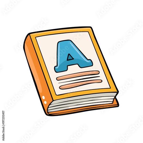 Children's Alphabet Book with Large Letter A on the Cover
