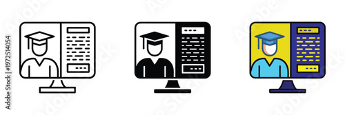 Student portal dashboard interface illustrating access to schedules, grades and study materials for online learning and academic management systems.