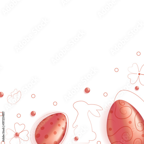 Photos Easter square banner with space for text
