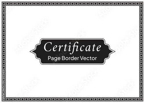 A4 Certificate Page Border (51)