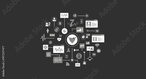 A sleek, dark gray background evoking a sense of sophistication and understated elegance. Ideal for product displays, website design, or conveying a m