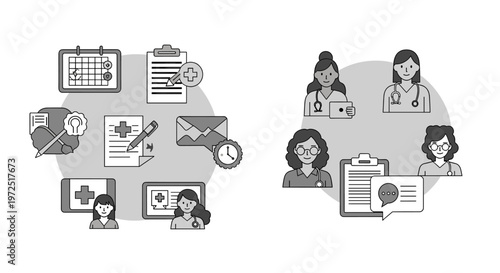 A hand holding a pen signs a medical cross symbol, conveying healthcare agreements, approvals, or patient consent in a professional setting.