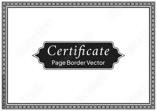 A4 Certificate Page Border (53)