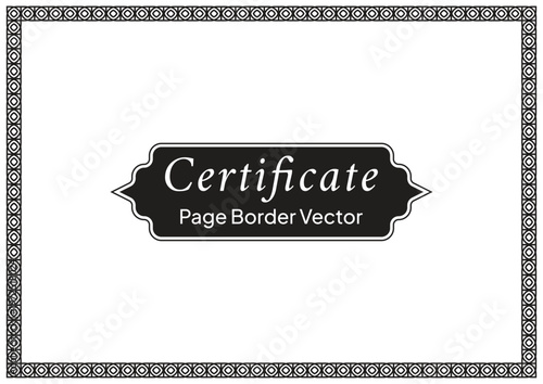 A4 Certificate Page Border (54)