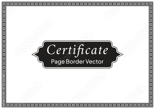 A4 Certificate Page Border (56)