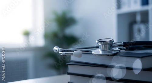 A close up view of a record player's tonearm and platter in a blurred room setting